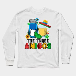 The Three Amigos Tequila Lime Salt Long Sleeve T-Shirt